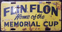 Memorial Cup Licence Plate
