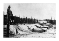 Trestle is on Muaskeg - December 1928