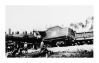 Flin Flon Railway Construction 1928 Pile Up