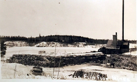 Power House and Wood Yard C 1927 Flin Flon Mine