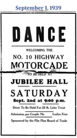 Notice of Dance 1939