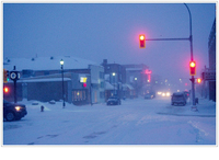 Fln Flon Main Street in Winter C 2005
