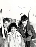 Special Olympics cross country skiers.