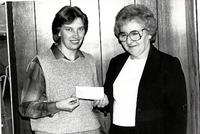 Special Olympics. Cheque presentation.