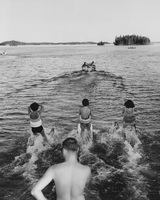 Water skiing at Trout Festival Baker's Narrows Day. 1964