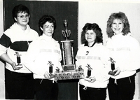 (L-R) (unknown), Nancy Chlan, Debbie McCombie, Lorna Rice.