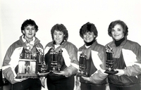 (L-R) Pam Elliot, (unknown), Donna Hurst, (unknown). 