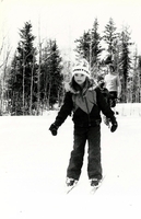 Young cross country skier