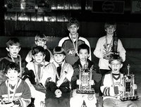 Young boys power skate winners.