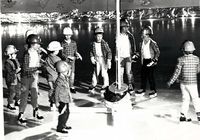 Young boys in a skating pagent