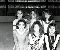 Group of young lady skaters.