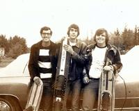 '(L-R) Stewart Russell, Miles Donaldson, (unknown)