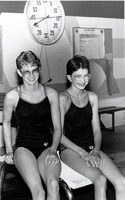 Two young swimmers.