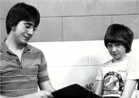 Young man with his instructor.