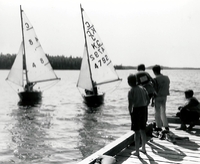 Sail boats on Lake Athapap.