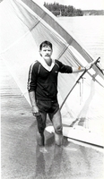 Man with sailboard