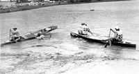 Canoe racing on Ross Lake.