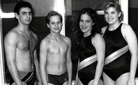 Group of four swimmers Aqua Centre 
