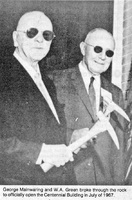 Opening of Centennial Building in July of 1967