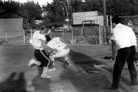 Baseball game action