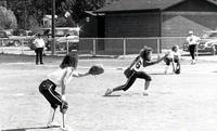 Woman's baseball game at Creighton Sportex