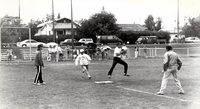 Baseball game action