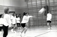 Woman's volleyball game