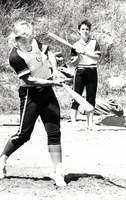Women baseball players