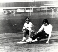 Baseball game action
