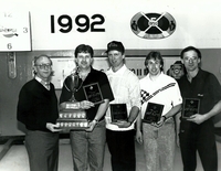 . (L-R) ?, Al Quinn, Rod Gourlay, Sally Wolochyn