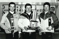 Ben Dembinsky trophy from the Flin Flon Bonspiel. 