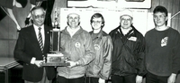 Legion’s Andy Stewart presents City Championship trophy