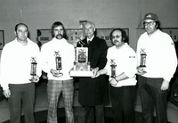 GM Bob Sadler presents HBM&S trophy