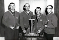 Steelgas (L-R) McKee, Bill Sumner, R McLaughlin, ? (from Neepawa, MB)