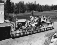 Trout Festival Centenial Library parade float. 1967