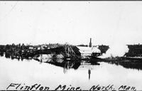 Flin Flon Mine No. 1 Shaft and Powerhouse Looking North C 1926