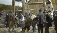 Members of The Legislature Visiting No. 1 Shaft Flin Flon 1926
