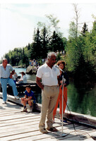 June 1985, Mayor Nazir Ahmad the Flin Flon Trout Festival 