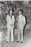 June 1980, Rotarians Jack Gordon (left) and Nazir Ahmad (right) 