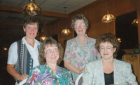 L-R Megan Melis , Mary Evans, Front Marlene Anderson, Linda Hienzman