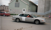Trout Festival Graham Craig Mayor of Flin Flon 01 07 1997 Grace Craig giving royal wave