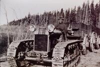 Barrie Aitken hauling freight to Island Falls 1928 