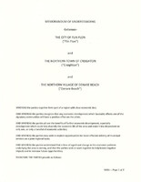 Creighton /Flin Flon Denare Beach Co-Operation Agreement 