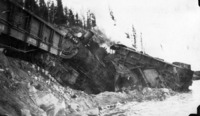 Engine 415 derailed by slide under the track C 1928