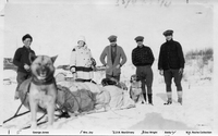 Arrival Of Dog Team In Camp 1927