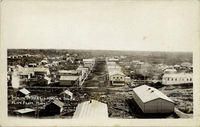 Main Street Looking south over Obren;s Meats C 1928