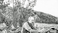 J. A. Calder on Flin Flon Portage