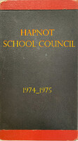 Hapnot School Student Council Minutse Book 1974_1975