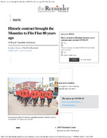 Historic contract brought the Mounties to Flin Flon 80 years ago