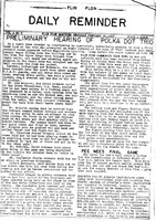 Reminder Feb 20, 1947